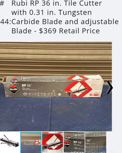 Rubi RP 36 in. Tile Cutter .