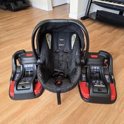 Britax B-Safe 35 Infant Car Seat with 2 Bases