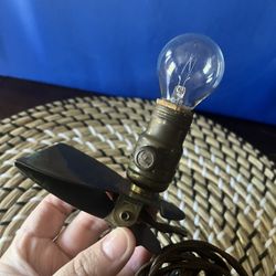 Circle F Mini Clip On Reading Light Lamp MCM Retro Vtg 1950s Working Industrial