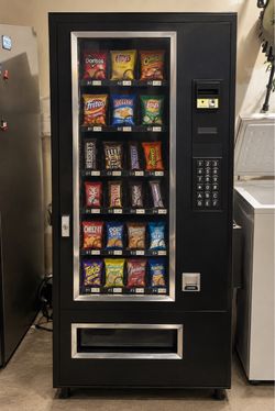 Black Snack Vending Machine