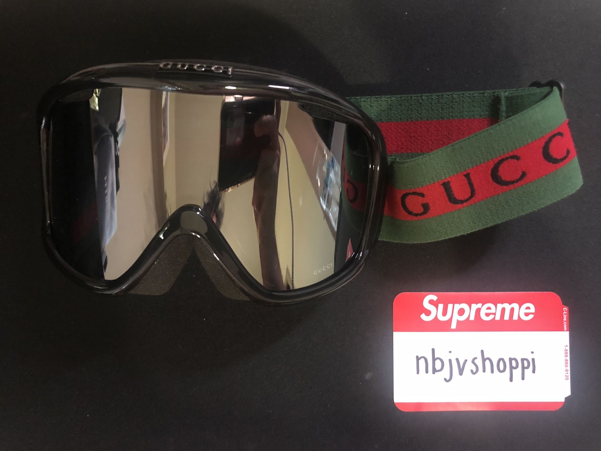 Gucci Snow Ski Goggles Black