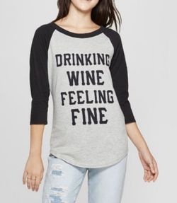 Freeze “Drinking Wine Feeling Fine” Tee