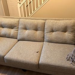 Modern Grey Sofa And Love Seat Set From IKEA - Great Deal