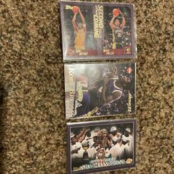 3 Kobe Bryant Basketball Cards Los Angeles Lakers Legend HOF 