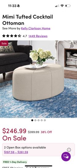 Mimi Tufted Cocktail Ottoman