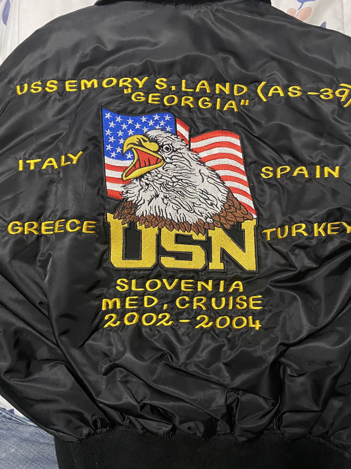 USS EMORY S. LAND (AS-39) GEORGIA USN SLOVENIA MED, CRUISE 2002-2004 Jacket