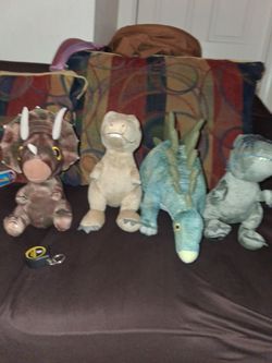 Dinosaur Stuffed Animal Plush Lot of 4