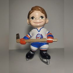 Rare Vintage Atlantic Molds Ceramic Duane Sutter #12 NY Islanders Hockey Statue