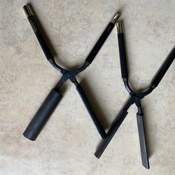 Flat Iron and Curly Iron To Use In Ceramic Heater Stove.