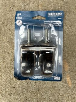 Shepherd 2" Threaded Stem Casters 2-Pack