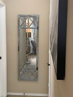 White Washed Decorative Wall Mirror