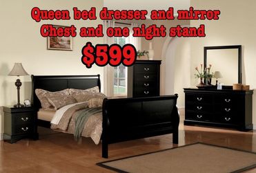 Queen complete 5pc Bedroom Set Sale