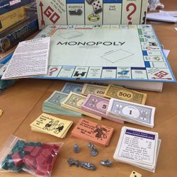 Vintage 1961 Monopoly Real Estate Family Game