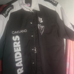 Vintage Oakland Raiders Button Up Shirt 