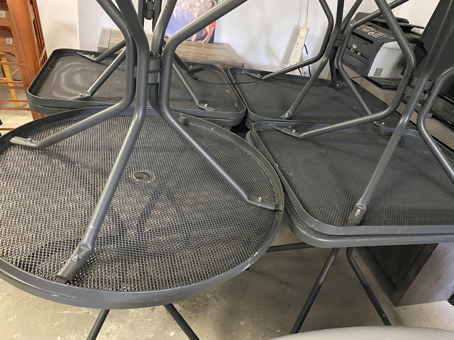 METAL PATIO TABLES