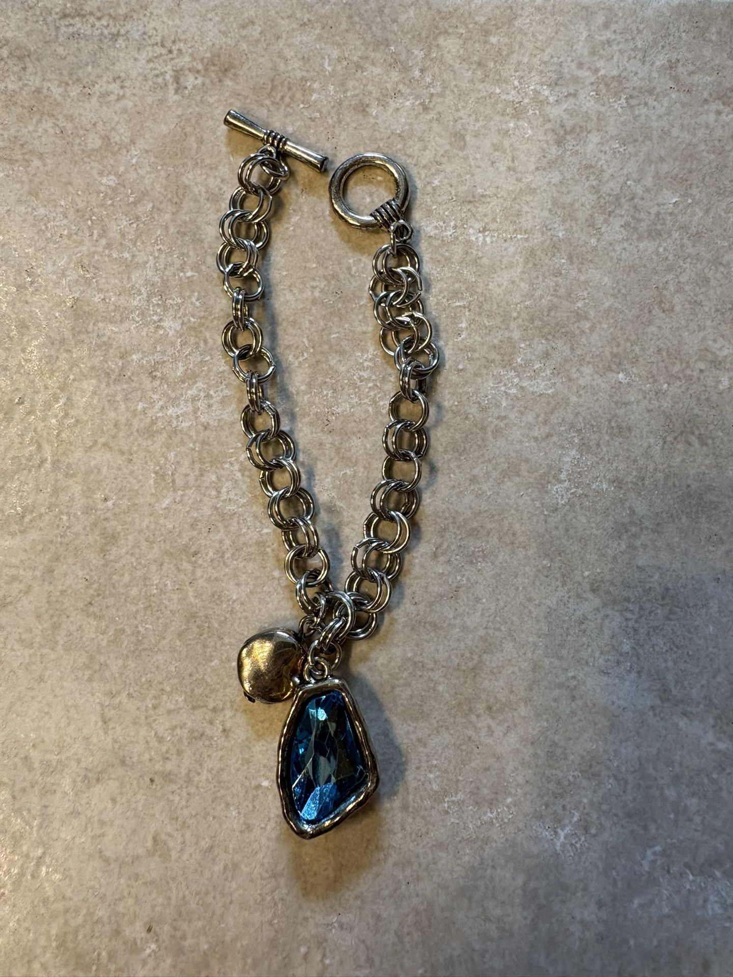 New Blue amethyst Sterling silver bracelet
