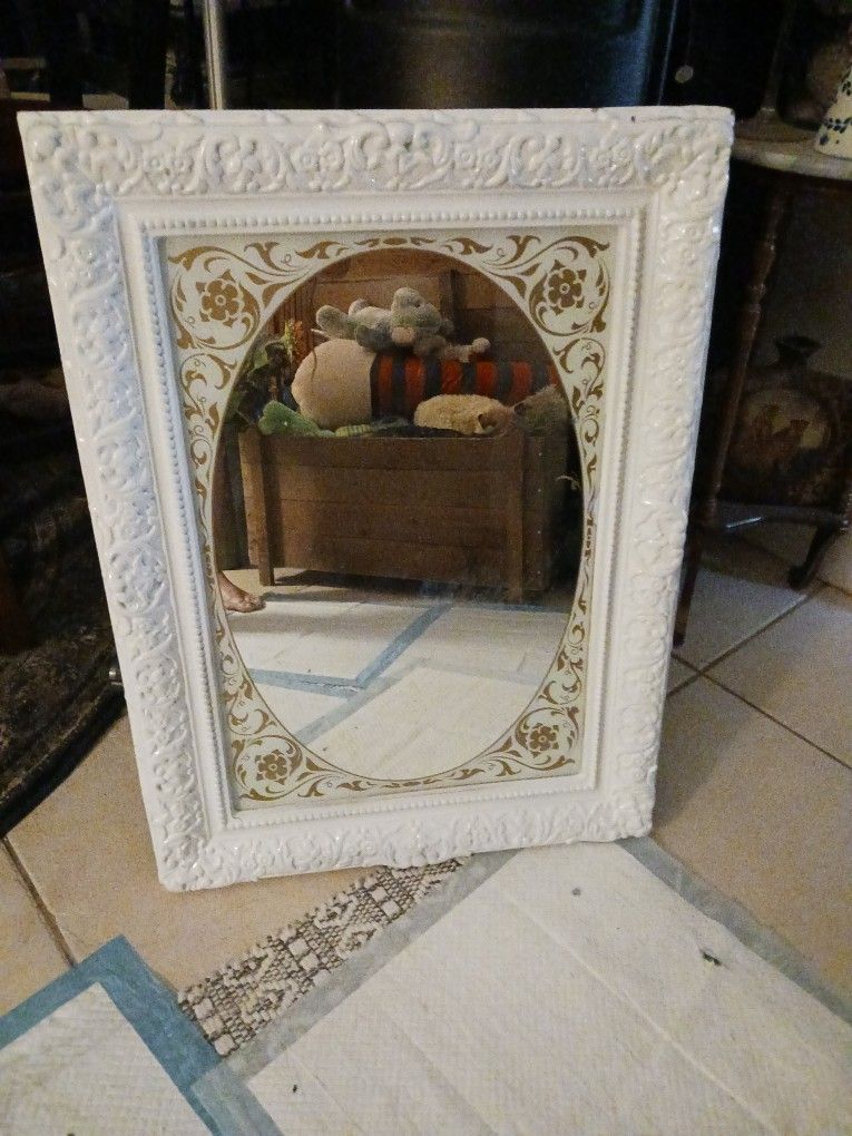 Gorgeous 32inht Antique Mirror 14 Firm Lots Items My Post Go Look