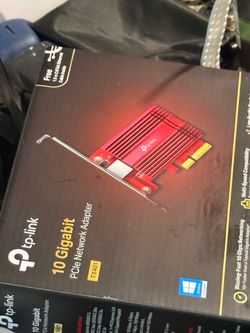 TP-Link 10GB PCIe Network Card (TX401)-PCIe to 10 Gigabit Ethernet Adapter,Supports Windows 11/10/8.1/8/7, Servers 2019/2016/2012 R2, and Linux, Inclu