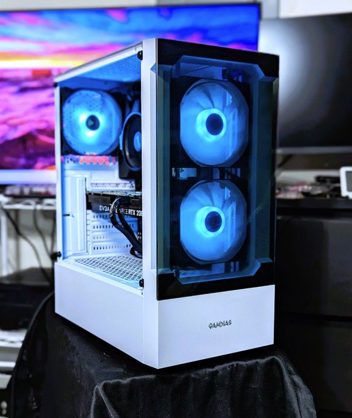 CUSTOM RTX 2060 GAMING PC/RYZEN 5 CPU/FAST 512GB M.2 DRIVE/KB+MOUSE/WiFi+BT