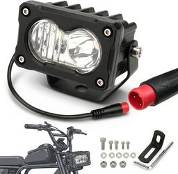 Baja Style ebike Headlight for Rad Power Bikes 2-Pin Julet 10V-80V