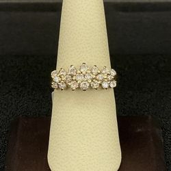 10k Diamond Cluster Ring