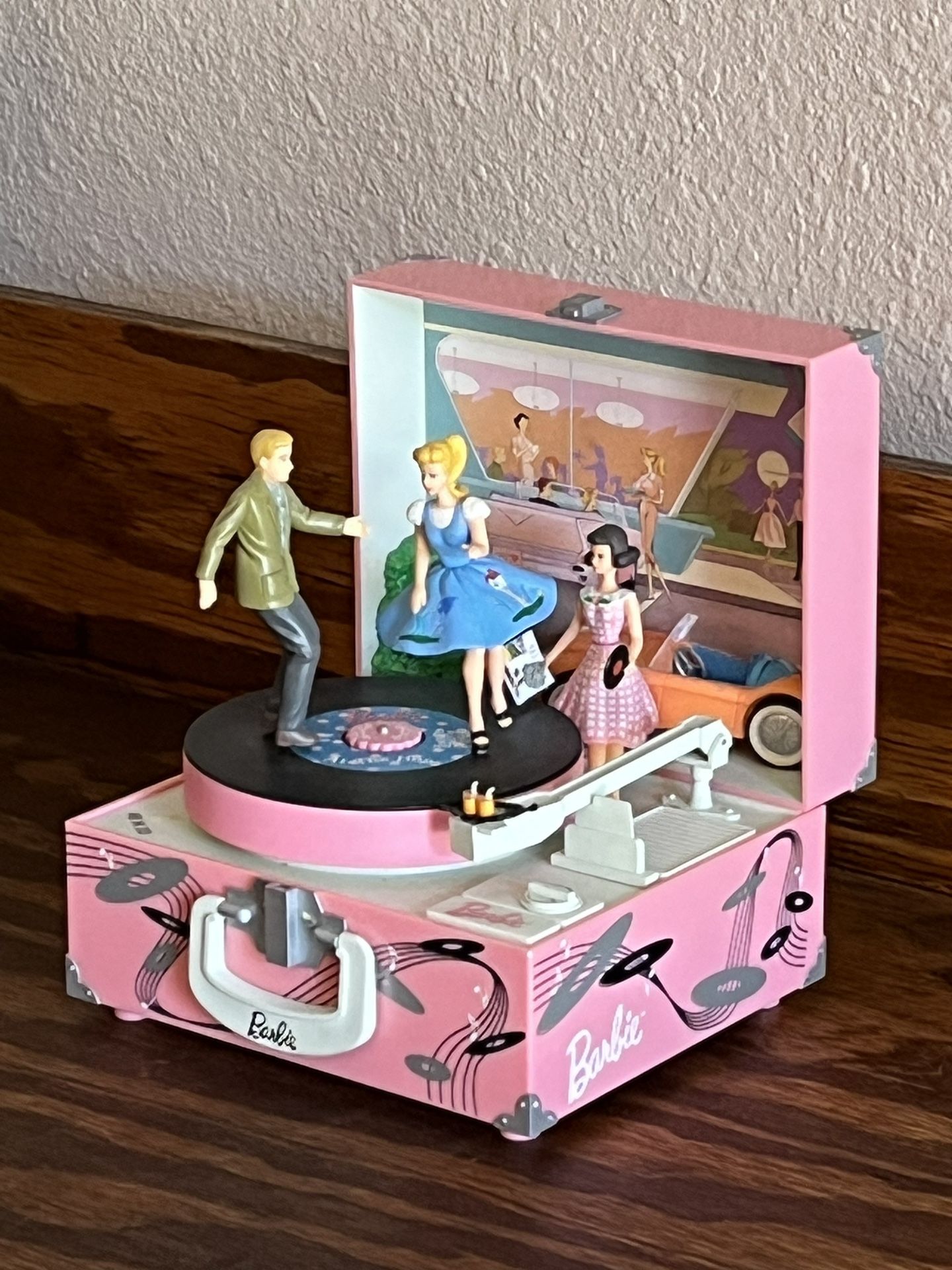 1993 Barbie Music Box "Let's Go To The Hop" by Enesco
