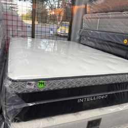 QUEEN SIZE INTELLIBED MATTRESS & BOX SPRING BED SET