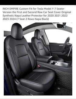 New Tesla model y 7 seater black seat covers