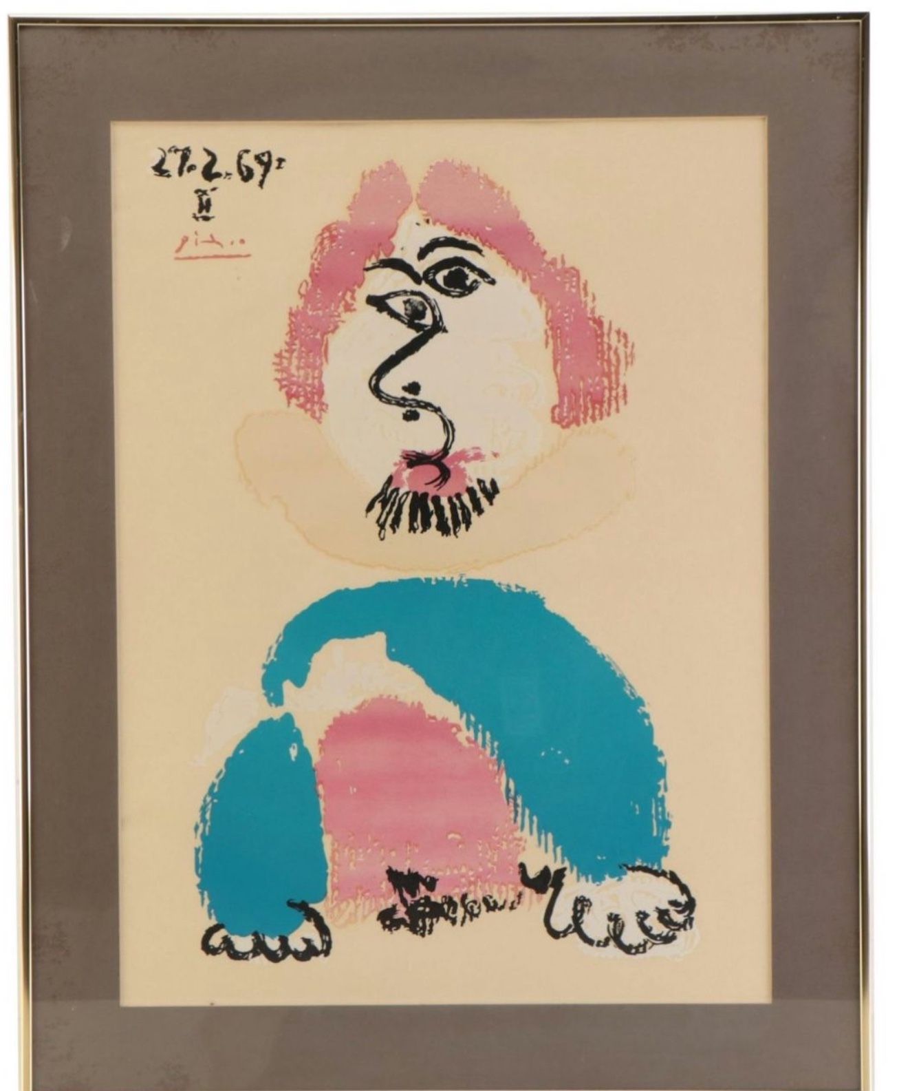 Lithograph After Pablo Picasso From the Series "Imaginary Portraits"
