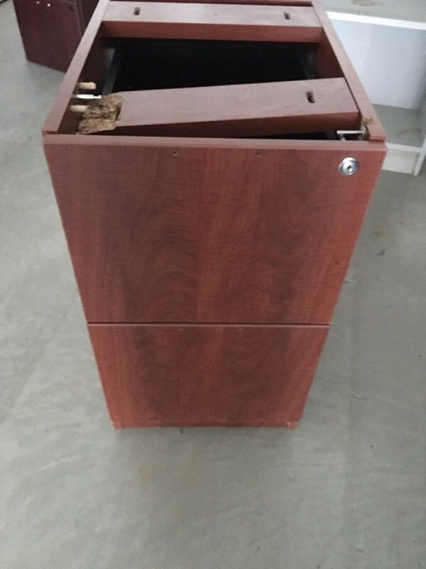 Under desk file system with lock & key