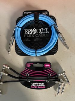 ERNIE BAIL PATCH CABLES and  ERVE BALL FLEX CABLE