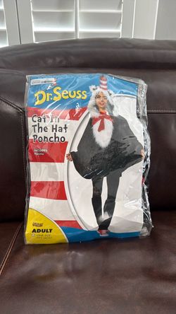 Dr. Seuss Cat in the Hat Poncho Costume