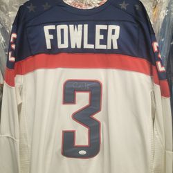 Ducks Cam Fowler Signed, JSA-Certified USA Olympic Jersey 