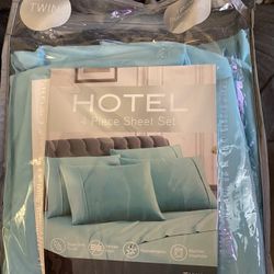 Flat Sheet And Two Pillow Cases