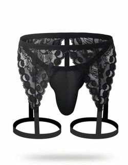 Mens Lingerie- Cutout Crotchless Underwear (Small)