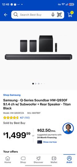 Samsung HW-Q930F 9.1.4ch Dolby Atmos Soundbar – Open Box – Warranty – $650