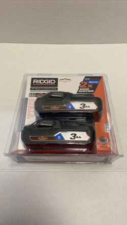 RIDGID 18V 3Ah Lithium-Ion Battery 2-Pack
