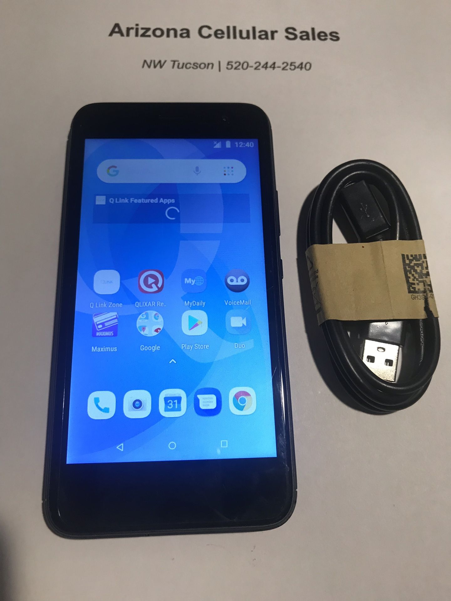 Hot Pepper Poblano VLE5 Q-Link Wireless Active Serivce Android Go Black 8GB Smartphone