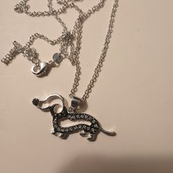 Dachshund Silver Necklace