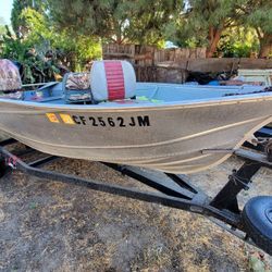 Valco Aluminum Boat With Suzuki DF15A Four Stroke Outboard and Trailer