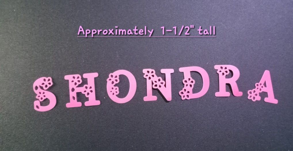 Fancy 1-1/2" Letters (Alphabet) Price in Description
