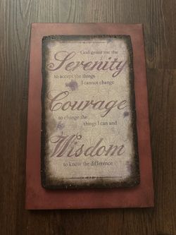 Serenity Prayer Wall Art