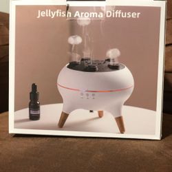 Mushroom Cloud 3-Timer Setting Aromatherapy Diffuser with 7-Smoke Modes & 7-Color LED, Water Jelly Shape Fog Machine for Home Decor, Bedroom, Office, 