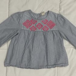 Tucker + Tate Infant Toddler Girl Long Sleeve Dressy Shirt 24 months
