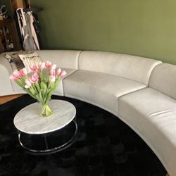 Crate And Barrel Curved sofa