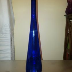 RARE Vintage 19" Cobalt Blue Glass