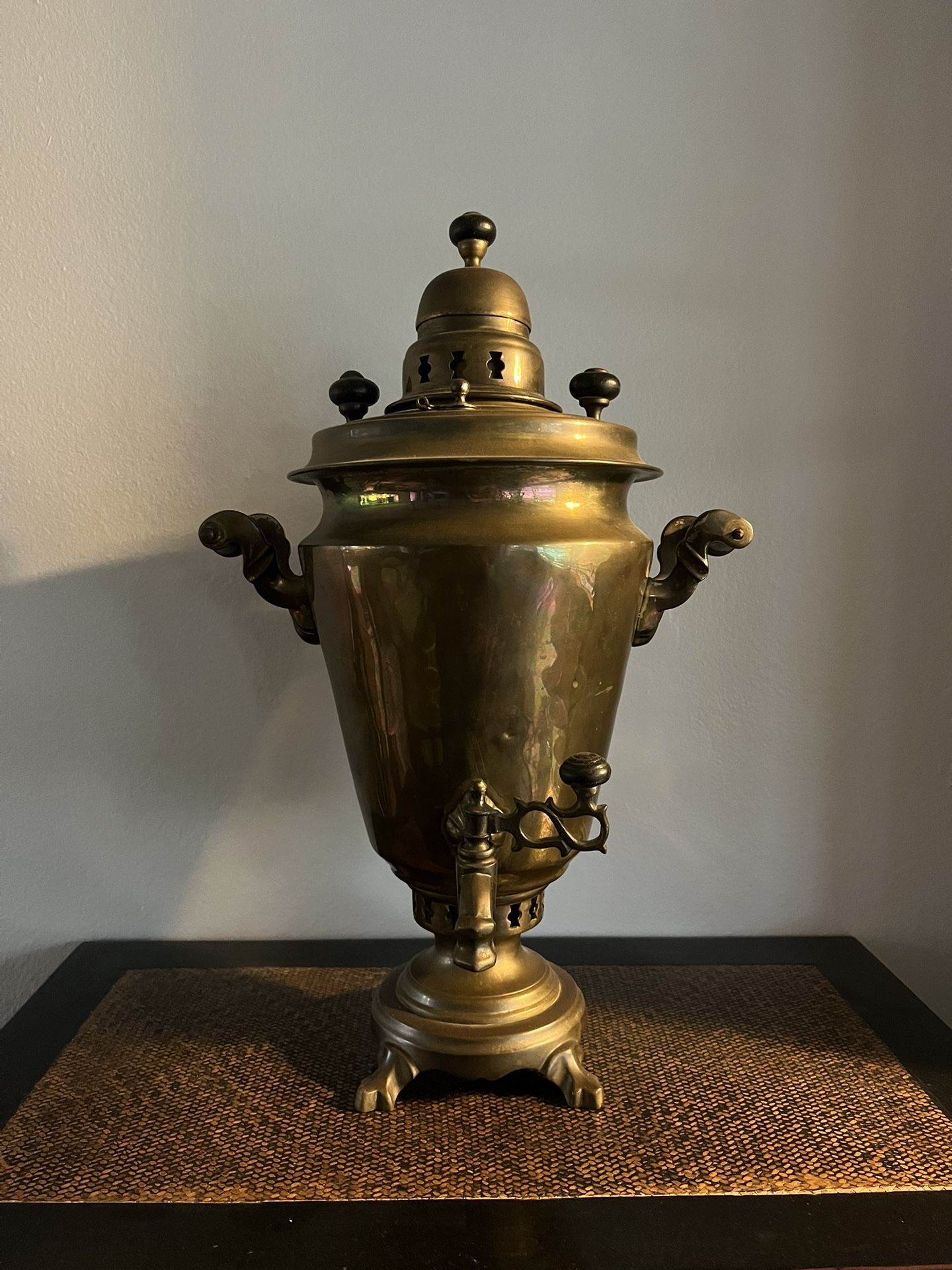 Antique Brass Russian Samovar