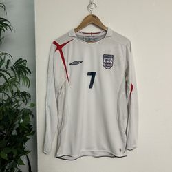 England 2006 Home Long Sleeve David Beckham 