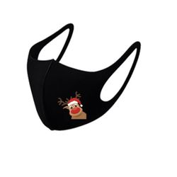3pcs Christmas black face mask