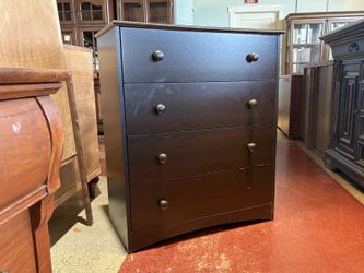 Minimal Blackest Brown 4-Drawer Dresser